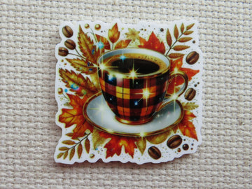 First view of An Autumn Cup of Coffee Needle Minder.