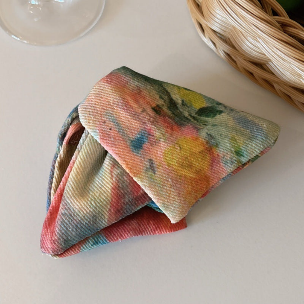 Denim Fabric Triangle Claw Clip – Trendy Style