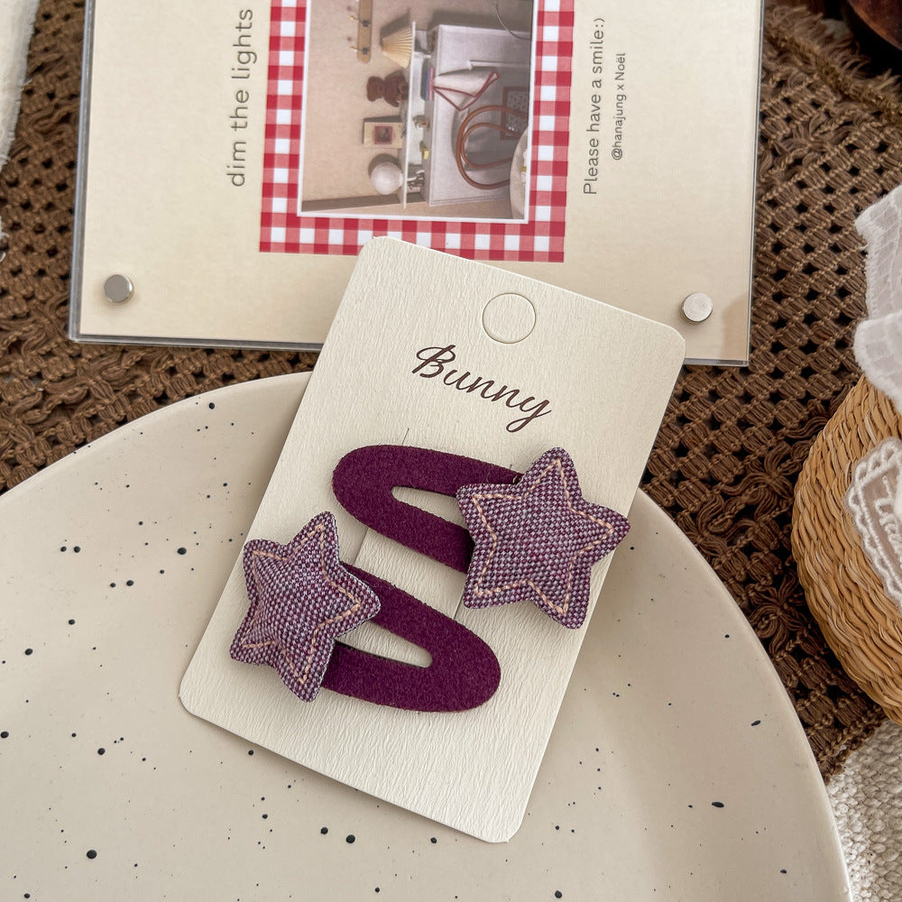 Purple Star BB Hair Clip – Ins Style Side & Bangs Clip