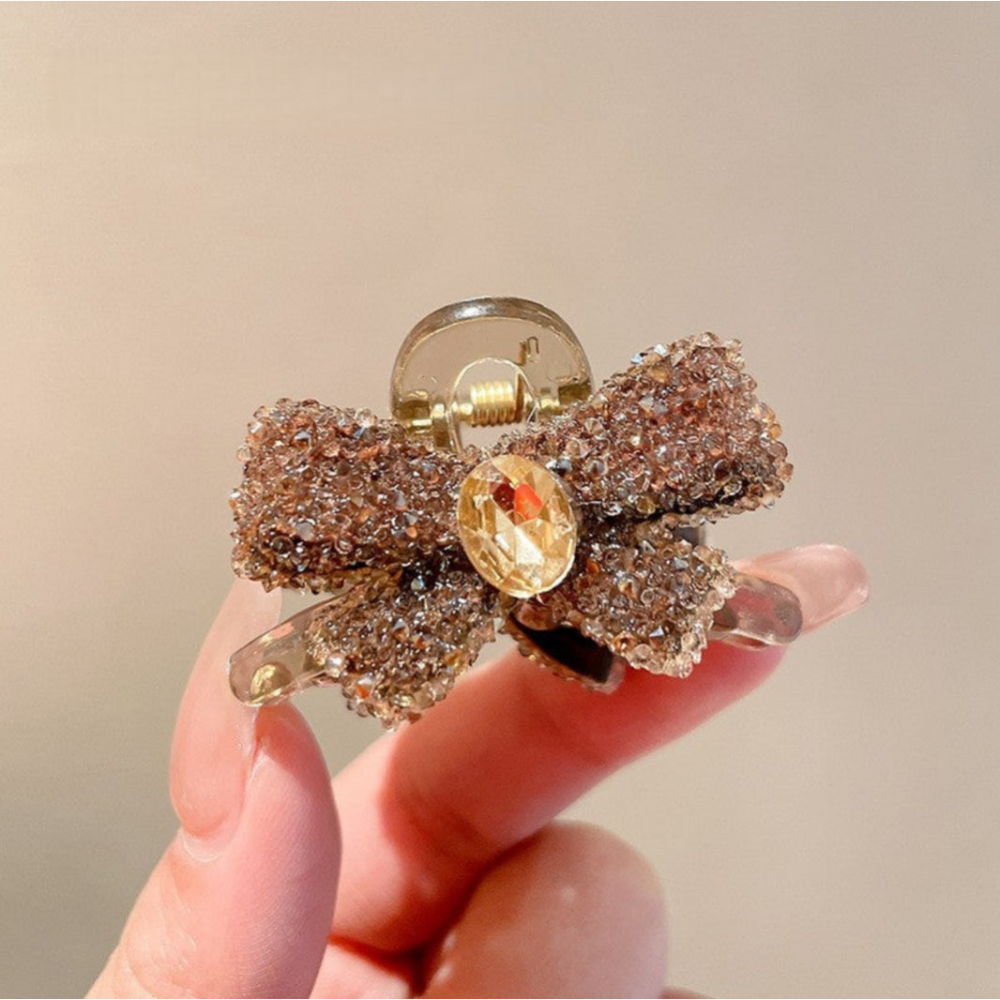 Mini Bow Hair Clip – Simple Chic Small Claw Clip