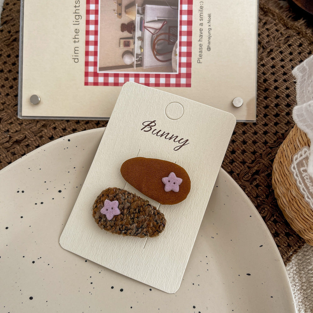 Purple Star Teardrop Hair Clip