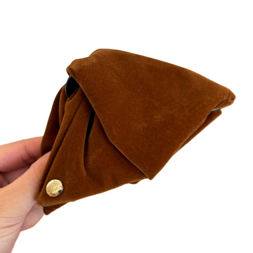 Wine Red Velvet Triangle Hair Clip – Elegant & Soft