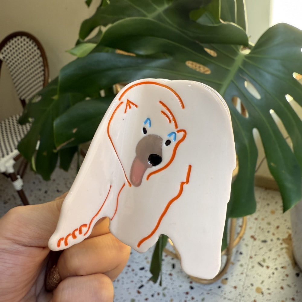 White Polar Bear Hair Clip – Cute Animal Hair Accessory