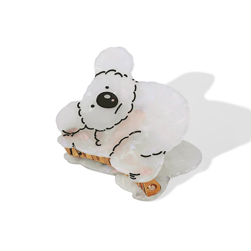 Cream Koala Hair Claw