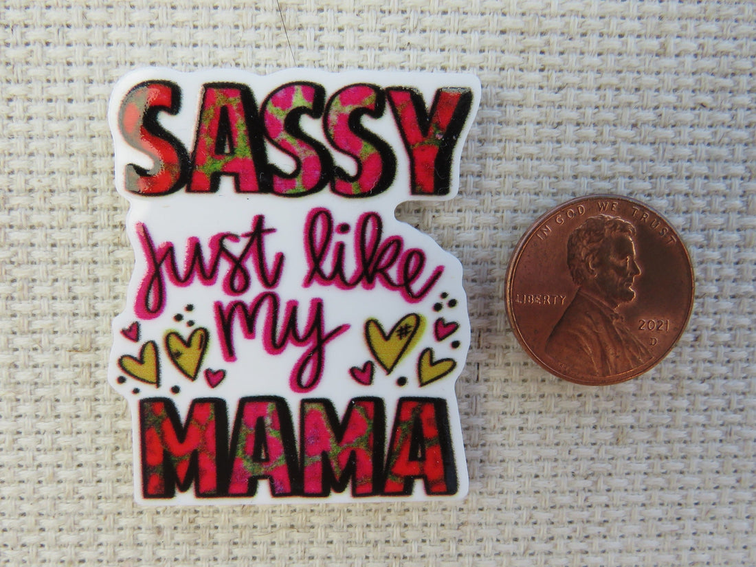 First view of Sassy Just Like My Mama Needle Minder.
