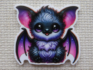 First view of Black and Purple Bat Needle Minder.