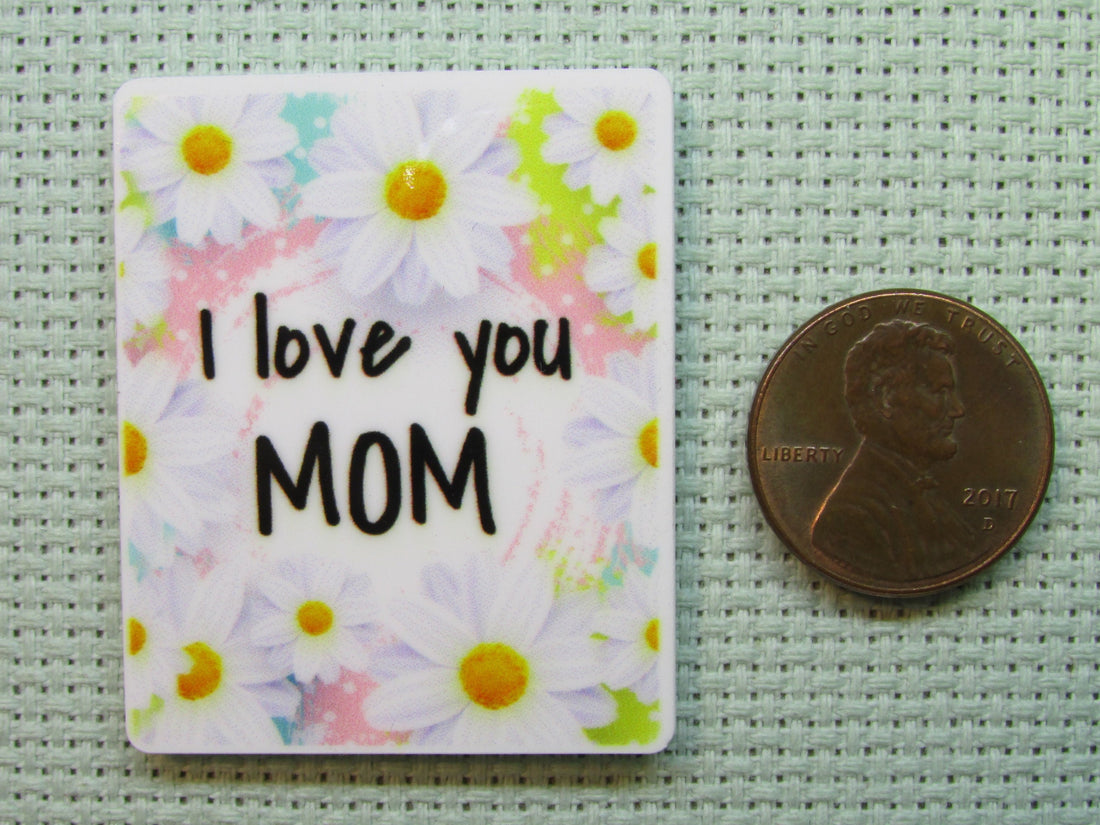 First view of the I Love You White Daisies Needle Minder