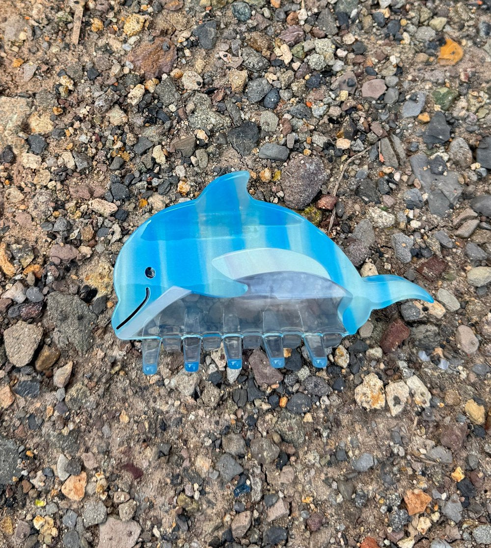 Lucky Dolphin Hair Claw