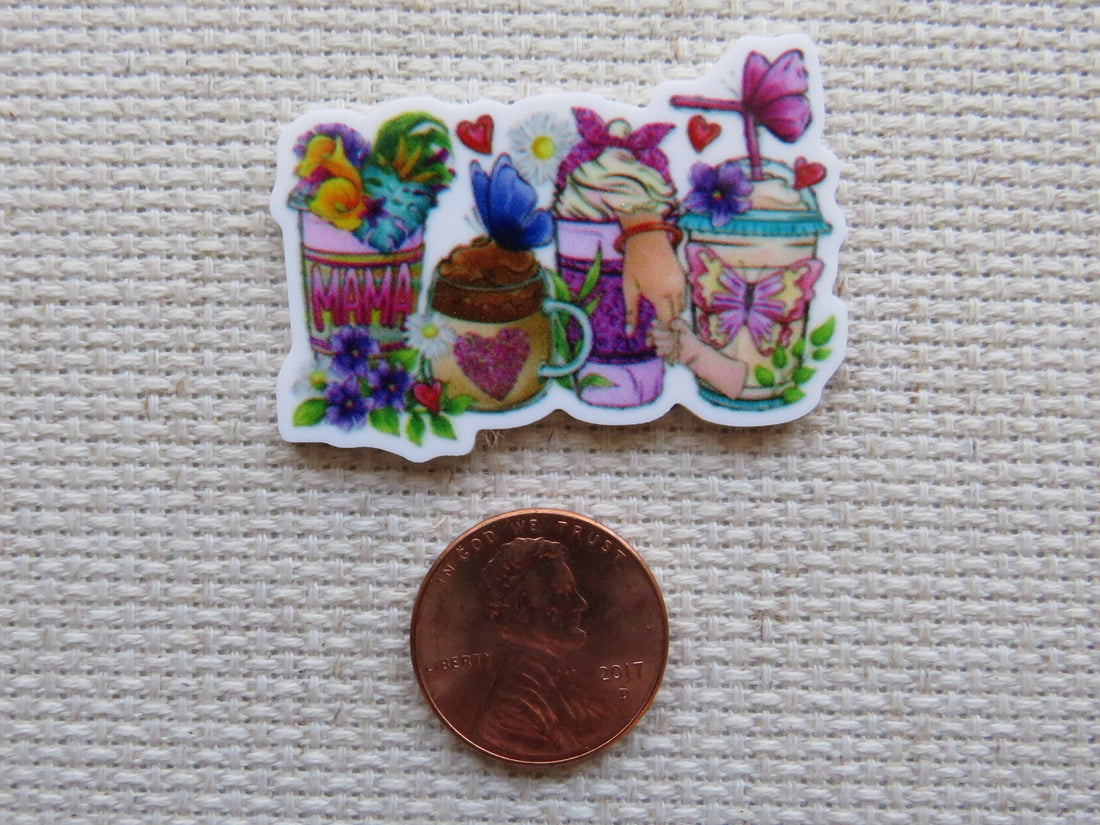 First view of Mama Butterfly Drinks Needle Minder.