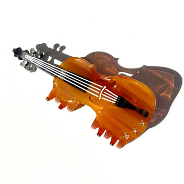 Cello-Inspired Hair Claw