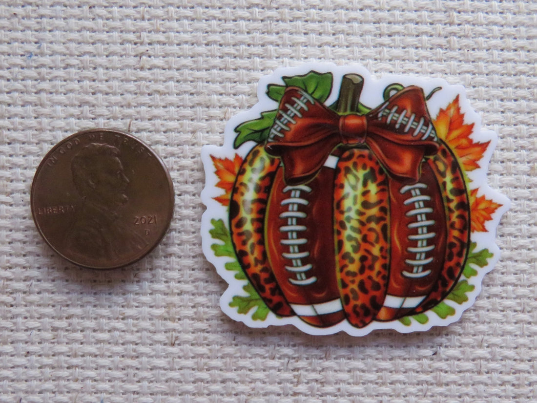 First view of Football Pumpkin Needle Minder.