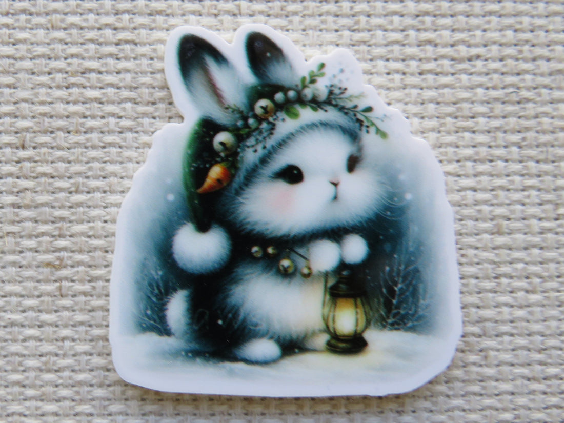 First view of Winter Bunny Needle Minder.