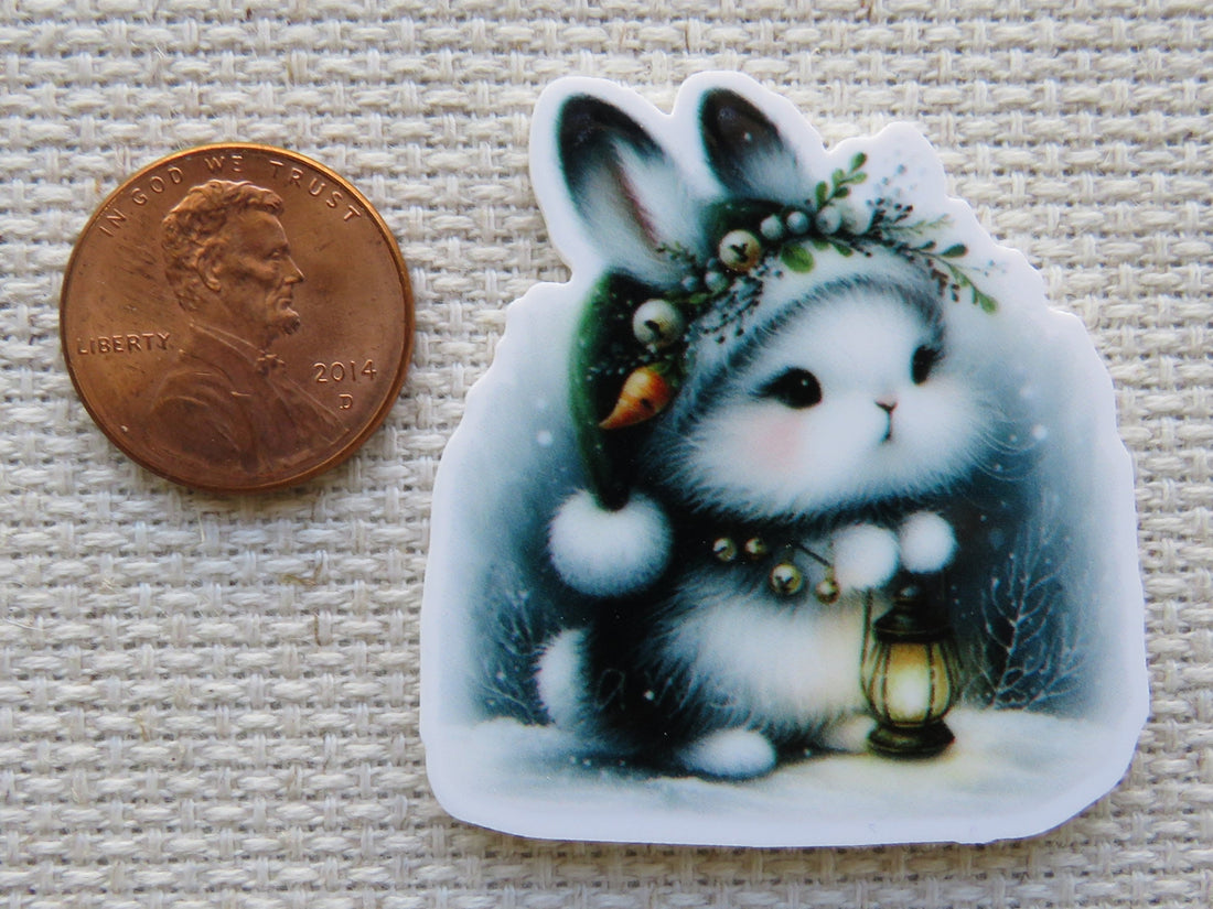 First view of Winter Bunny Needle Minder.