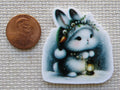 Second view of Winter Bunny Needle Minder.