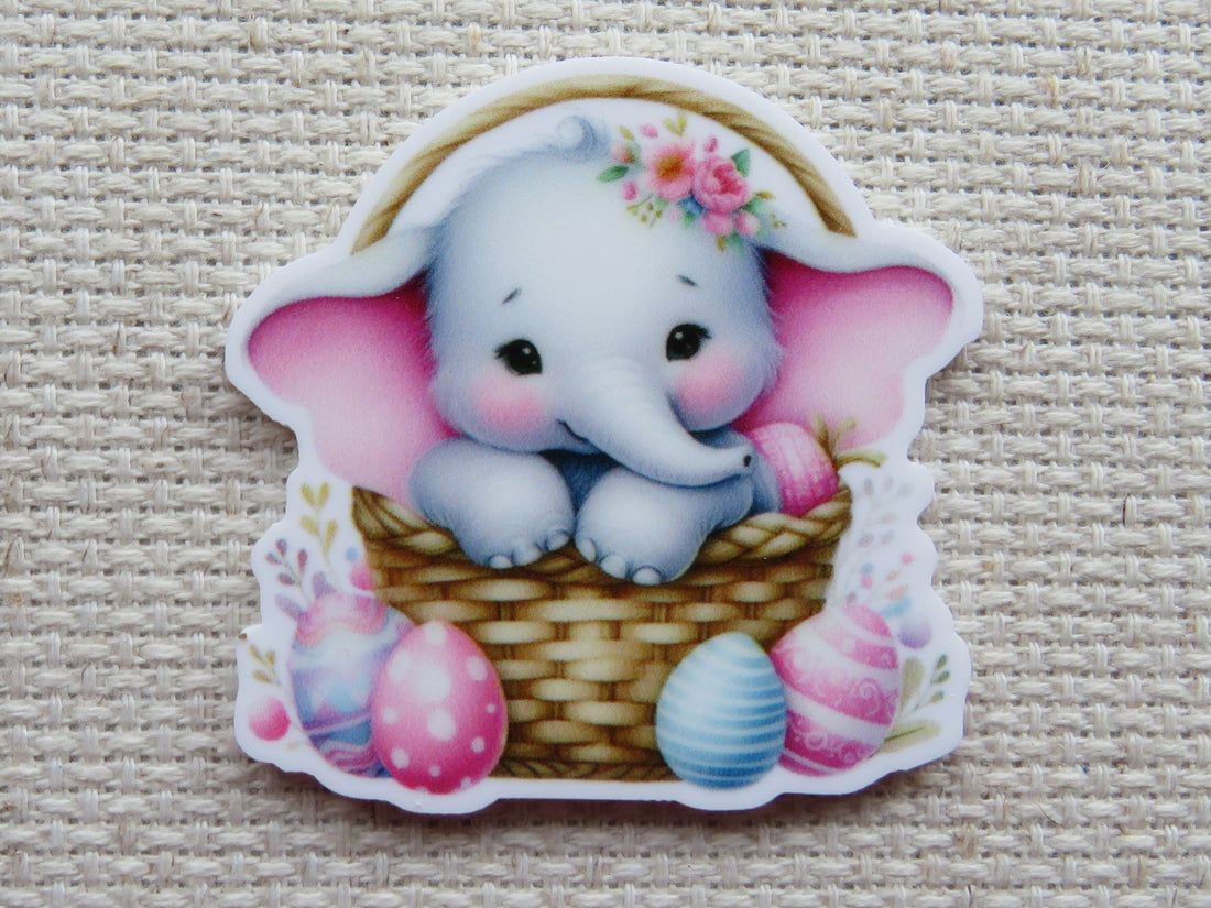 First view of Easter Elephant Needle Minder.