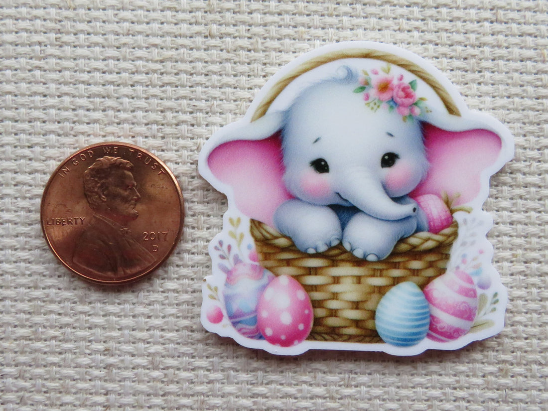 First view of Easter Elephant Needle Minder.