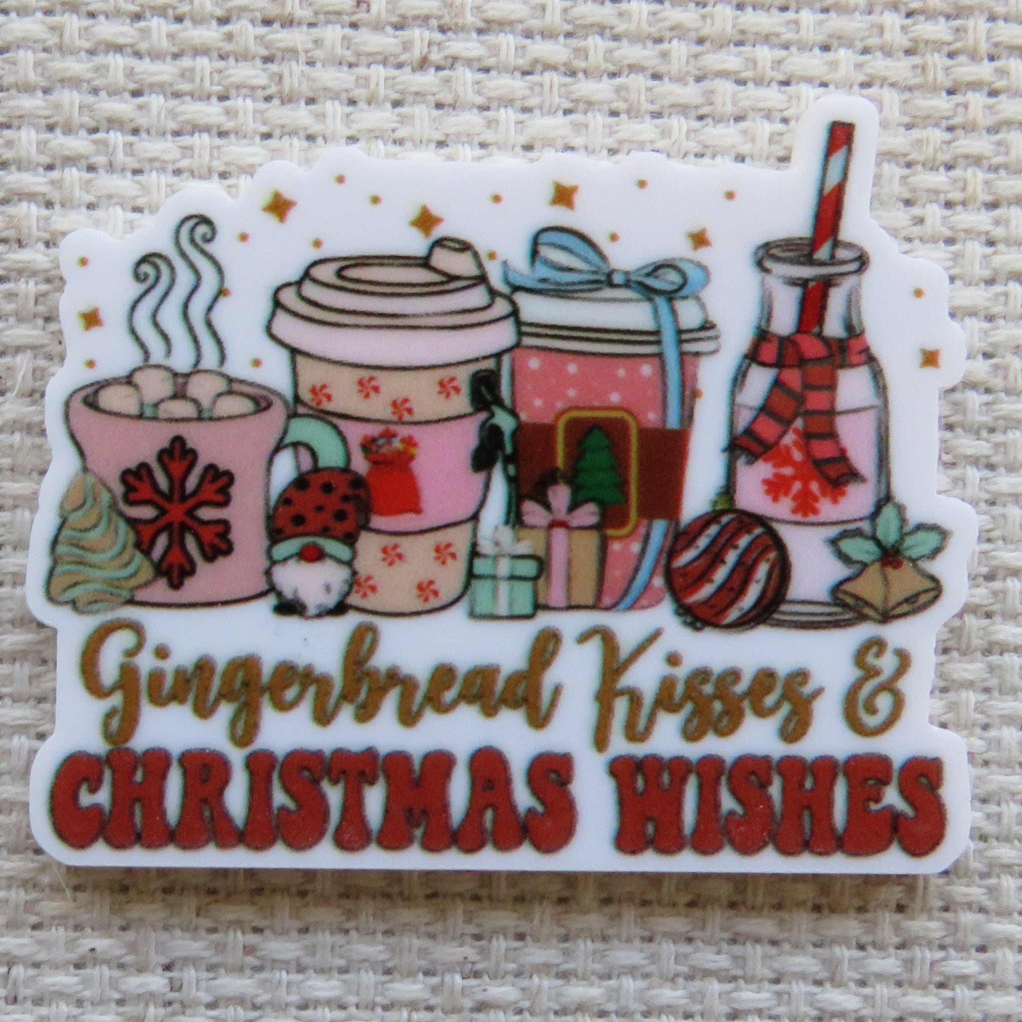 First view of Gingerbread Kisses and Christmas Wishes Needle Minder.