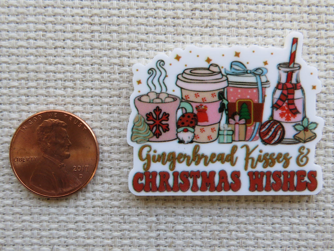 First view of Gingerbread Kisses and Christmas Wishes Needle Minder.