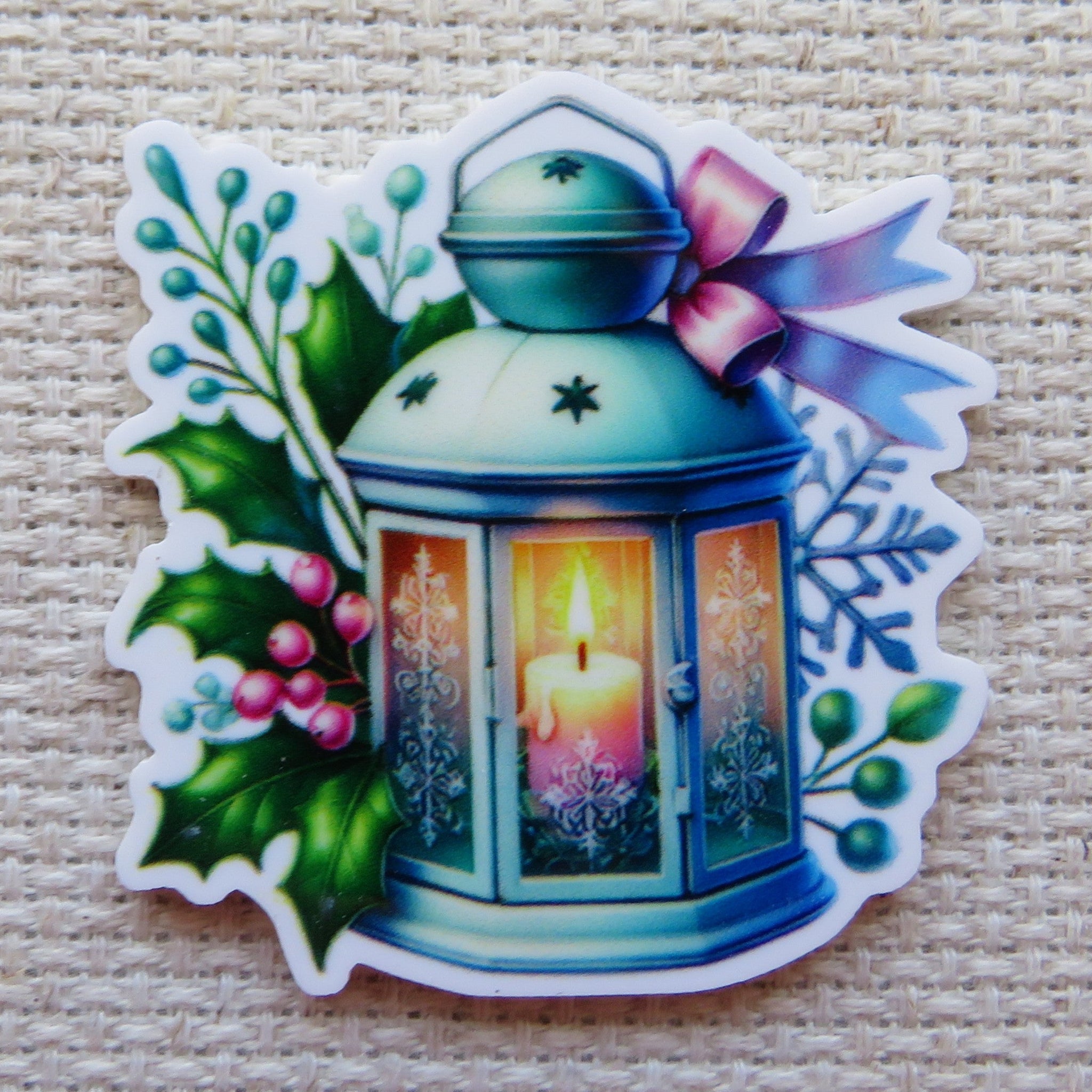 First view of Winter Lantern Needle Minder.