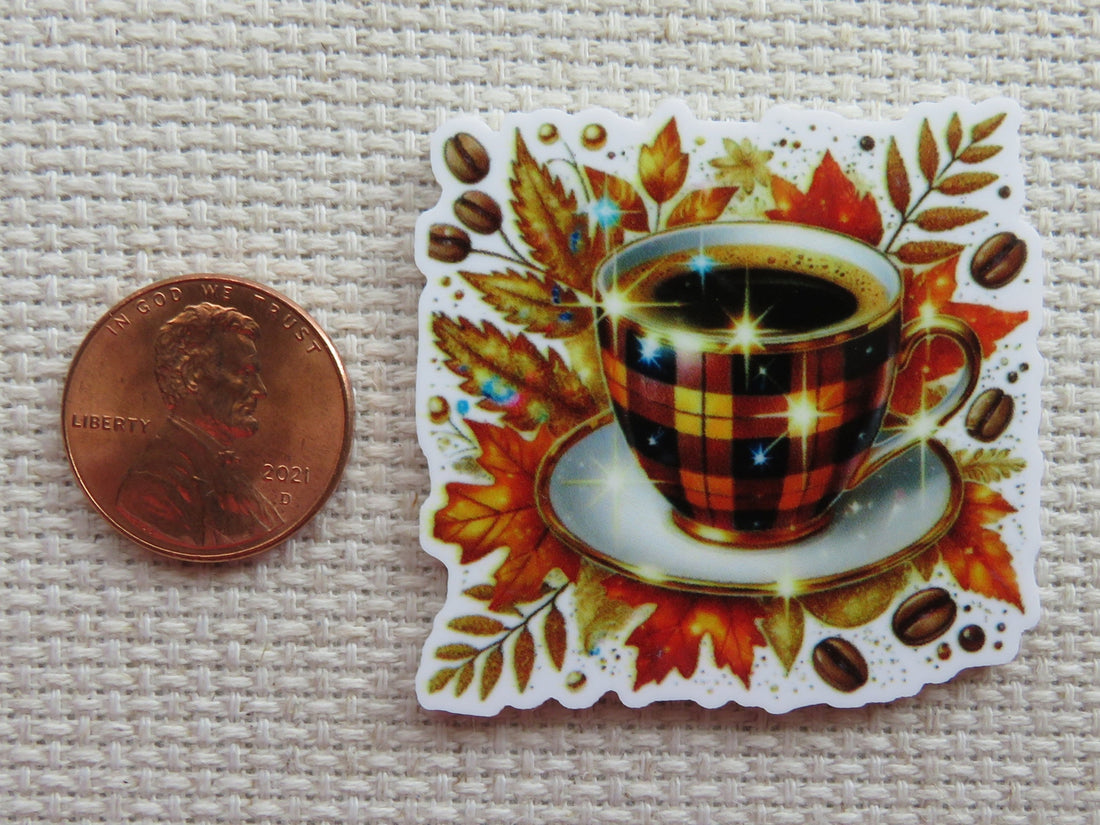 First view of An Autumn Cup of Coffee Needle Minder.
