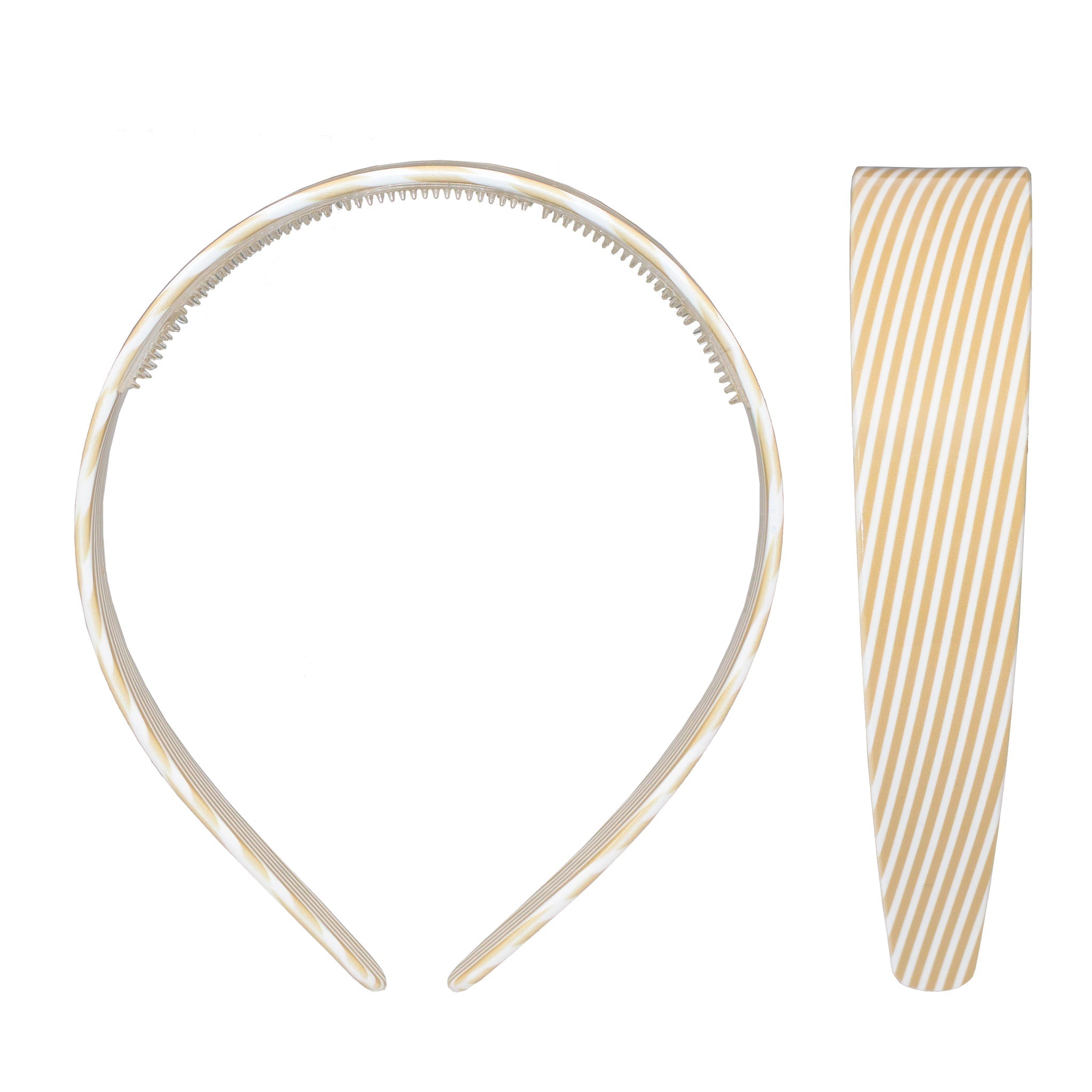 Starlet Headband in Amaretto Cabana front and side view