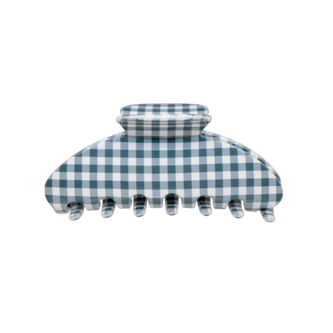 Big Effing Clip in Navy Gingham