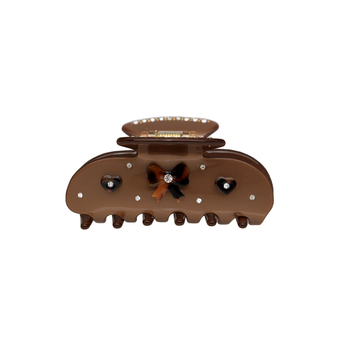 Sweetheart Hair Claw Clip in Cocoa Cashmere